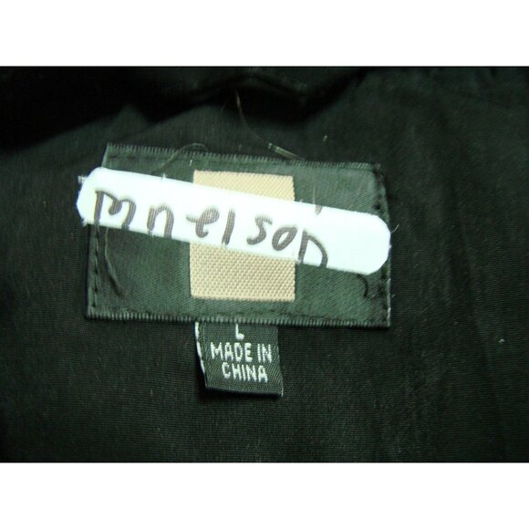 Gallery Coats Womens Large Black Zip Button Coat Jacket Pockets Satin Lined Warm - Picture 7 of 12